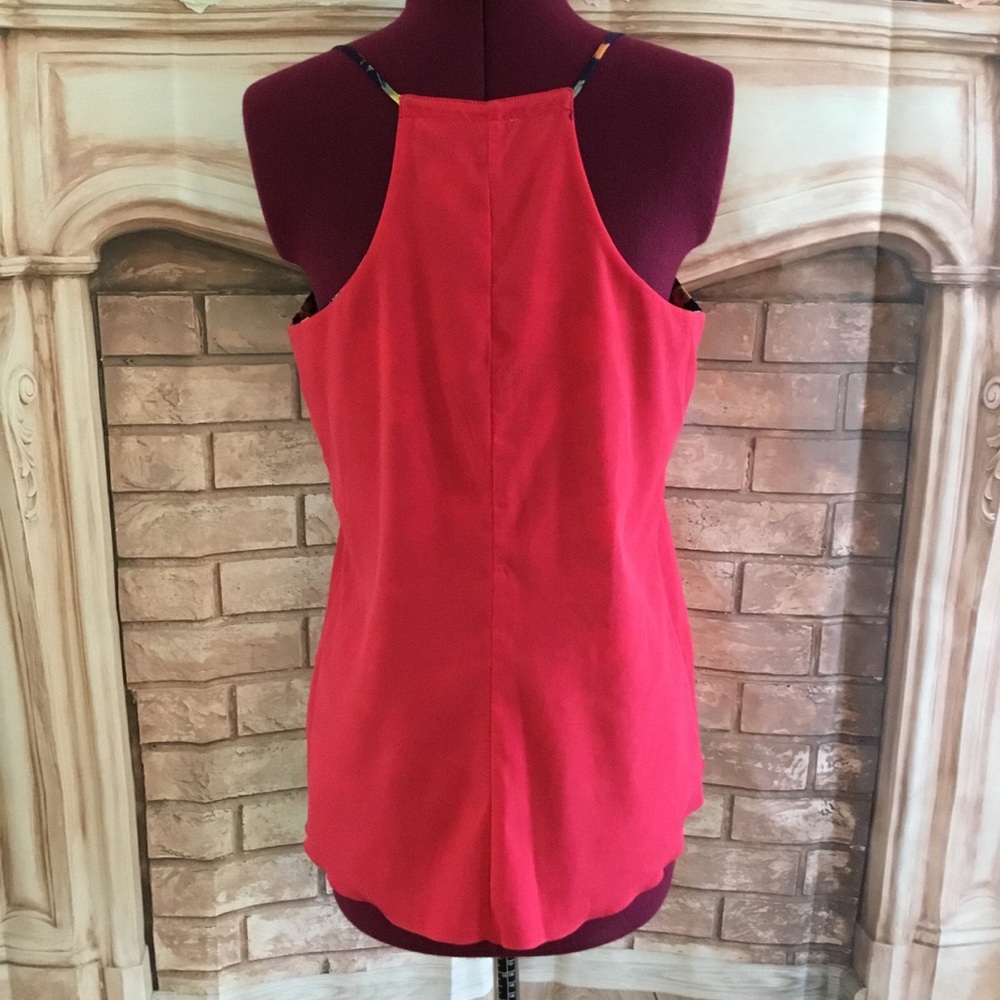 EUC Express Reversible Flower/Pink Racerback Tank - Picture 3 of 8